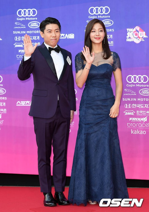 Gambar Foto Yang Se Chan dan Seol In Ah di Red Carpet Seoul Awards 2017
