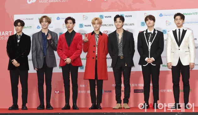 Foto GOT7 di red Carpet Gaon Chart Music Awards 2018
