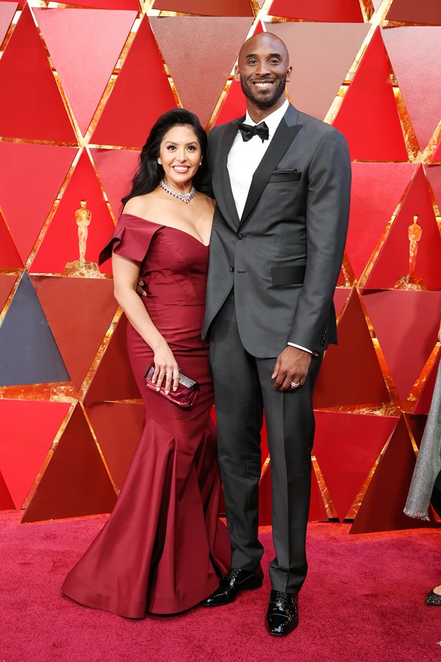 Gambar Foto Vanessa Bryant dan Kobe Bryant di Red Carpet Oscar 2018