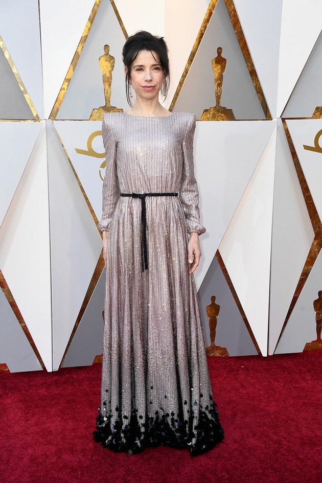 Gambar Foto Sally Hawkins di Red Carpet Oscar 2018