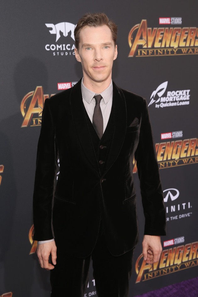 Gambar Foto Benedict Cumberbatch hadir di global premiere film 'Avengers: Infinity War'.