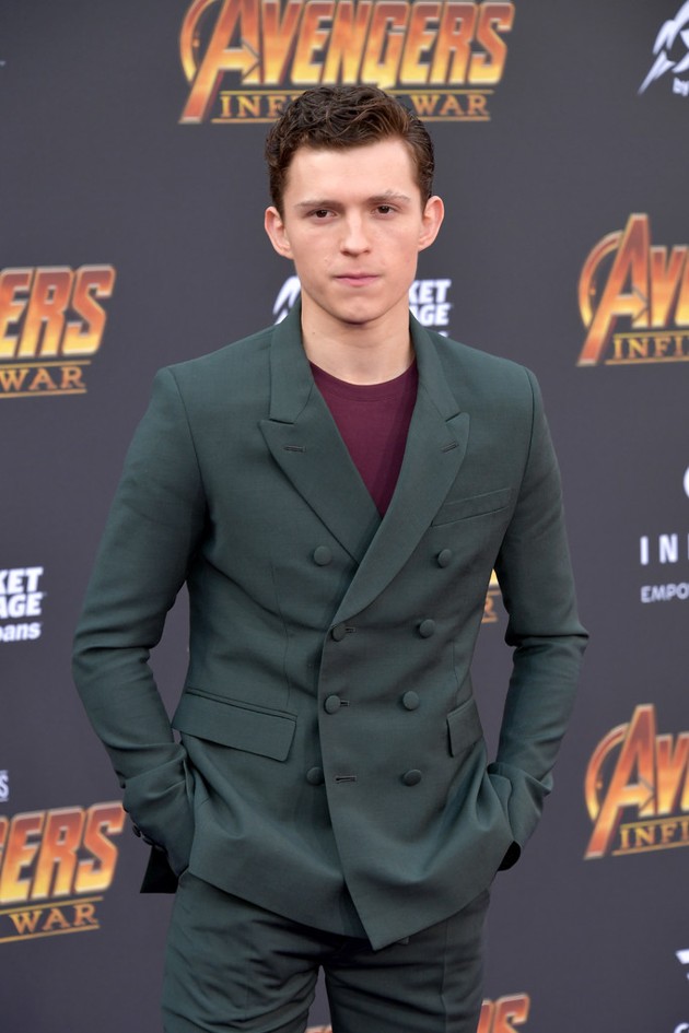 Foto Tom Holland hadir di global premiere film 'Avengers: Infinity War'.