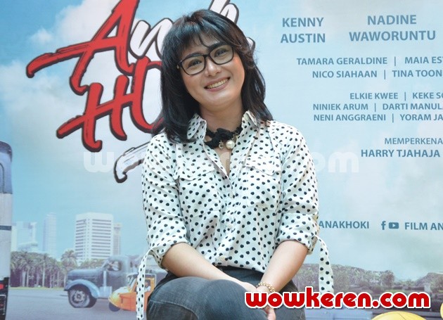 Gambar Foto Tamara Geraldine di Konferensi Pers Film 'Anak HOKi'