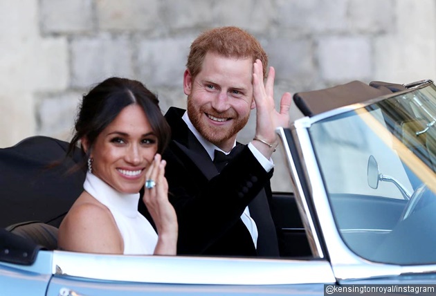 Gambar Foto Tanggalkan pakaian tentara, Pangeran Harry makin ganteng dengan tuksedo untuk resepsi pernikahan