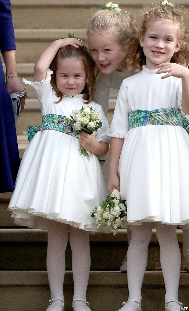 Gambar Foto Para bridesmaid yang mencuri perhatian di pernikahan Putri Eugenie, termasuk Putri Charlotte.
