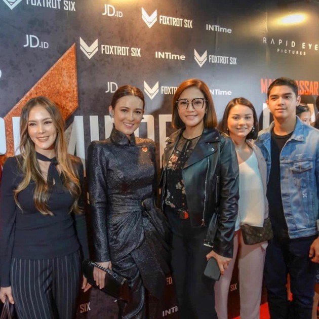 Gambar Foto Cathy Saron, Maia Estianty, Al Ghazali dan Alyssa Daguise di Gala Premiere Film 'Foxtrot Six'