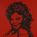 Wajah Monique Coleman yang dibuat dari Red Vines