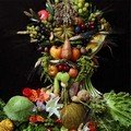 Buah-Buahan dan Sayuran Sebagai Bahan Karya Seni Potret