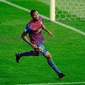 Seydou Keita berhasil menyumbangkan gol untuk FC Barcelona