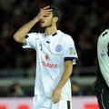 Ekspresi pemain Al Sadd Ibrahim Abdulmajed saat dikalahkan FC Barcelona