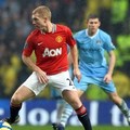 Aksi Paul Scholes saat Manchester United lawan Manchester City