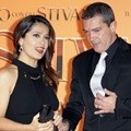 Salma Hayek dan Antonio Banderas Menghadiri Premier Film 'Puss in Boots' di Roma