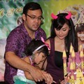 Tessa Kaunang dan Sandy Tumiwa di Perayaan Ulang Tahun Asha