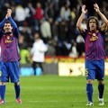 Lionel Messi dan Carles Puyol Meluapkan Kegembiraannya
