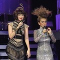 Luna Maya dan Julia Perez di Infotainment Awards SCTV 2012