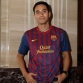 Darius Sinathrya di Launching Akademi Sepakbola FCB Escola Indonesia