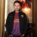 Gading Marten di Launching Akademi Sepakbola FCB Escola Indonesia