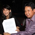Dhea Imut Didampingi Pengacara di Jumpa Pers Somasi Kepada Rumah Produksi 'Aliya'