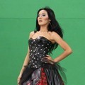 Inna Kamarie di Proses Syuting Video Klip 'Firasatku'