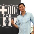 Darius Sinathrya di Peletakan Batu Pertama FCB Escola