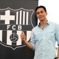 Darius Sinathrya di Peletakan Batu Pertama FCB Escola