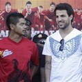 Bambang Pamungkas dan Cesc Fabregas di Acara 'Promote U-14 Football Competition'