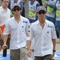 Kamui Kobayashi dan Sergio Perez di GP F1 Malaysia