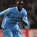 Yaya Toure di Pertandingan Liga Premier Barclays Antara Stoke City Melawan Manchester City