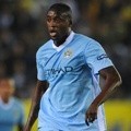 Yaya Toure di Pertandingan Pertandingan UEFA Liga Premier Grup A Villarreal Melawan Manchester City