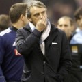 Roberto Mancini di English Premier League Soccer Match