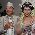 Carissa Putri dan Navies bin Abdullah di Jumpa Pers Usai Akad Nikah