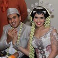 Carissa Putri dan Navies bin Abdullah di Jumpa Pers Usai Akad Nikah