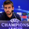 Gerard Pique di Champions League Press Conference