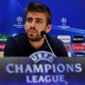 Gerard Pique di Champions League Press Conference