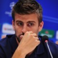 Gerard Pique di Champions League Press Conference