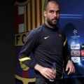 Pep Guardiola di News Conference Champions League