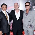 Sylvester Stallone, Bruce Willis dan Mickey Rourke di Premiere 'The Expendables'