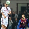 Zlatan Ibrahimovic dan Gerard Pique di Leg Pertama Liga Champions