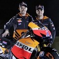 Dani Pedrosa dan Casey Stoner di Presentasi Tim Repsol Honda MotoGP