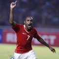Ekspresi Kemenangan Boaz Solossa Ketika Membela Timnas