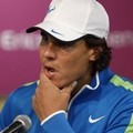 Rafael Nadal di Konferensi Press Sony Ericsson Open Tenis Turnamen
