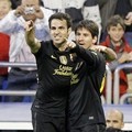 Cesc Fabregas dan Lionel Messi di La Liga Spanyol Mengalahkan Real Zaragoza