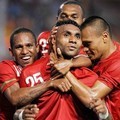 Ekspresi Kemenangan Titus Bonai Saat Membela Timnas U-23