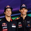Daniel Ricciardo dan Mark Webber di F1 GP Australia