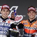 Jorge Lorenzo, Casey Stoner dan Dani Pedrosa di Podium