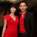 Teuku Zacky dan Istri di Resepsi Pernikahan Ayu Dewi