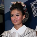 Agnes Monica di Konferensi Pers Grand Final 'Indonesian Idol'