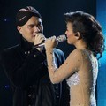 Ahmad Dhani dan Agnes Monica di Panggung 'Result & Reunion Show' Indonesian Idol 2012
