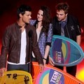 Taylor Lautner, Kristen Stewart dan Robert Pattinson di Teen Choice Awards 2012