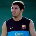 Lionel Messi Saat Latihan di Sports Center FC Barcelona Joan Gamper